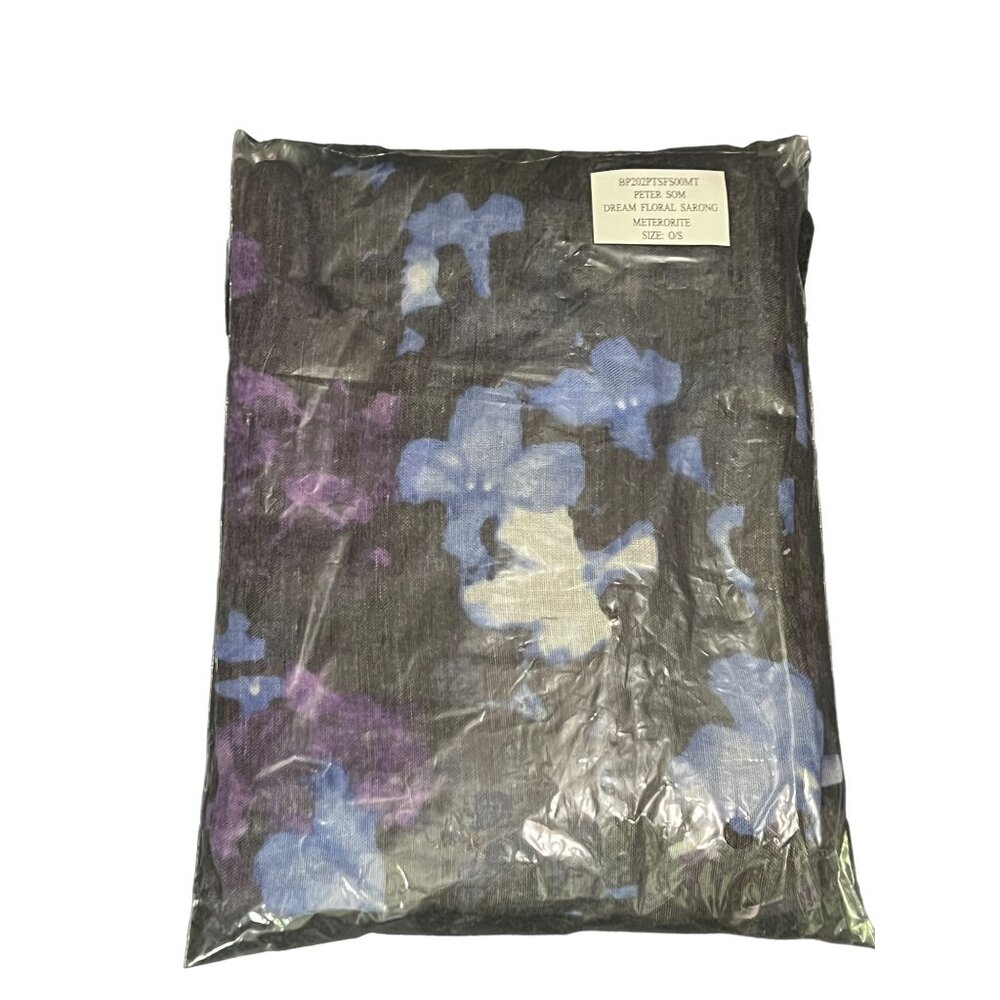 Peter Som Dream Floral Sarong Meteorite Coverup Dress Convertible Summer Beach D - Picture 5 of 15